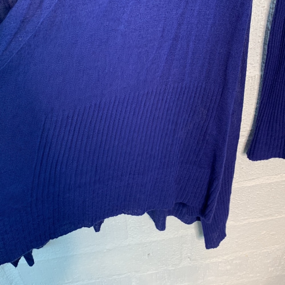 Eileen Fisher Royal Blue Women's Cardigan - Picture 3 of 6